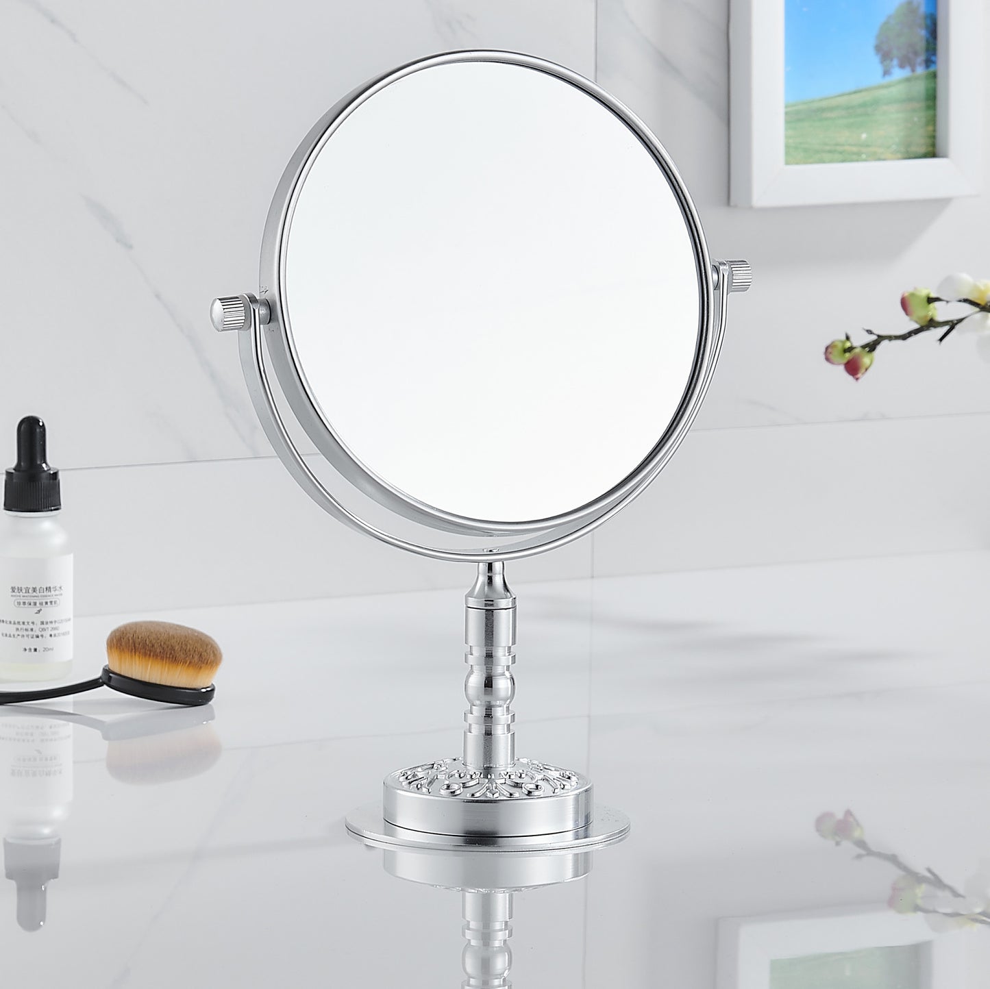 Double Sided Magnifying Makeup Vanity Mirror for Perfect Application