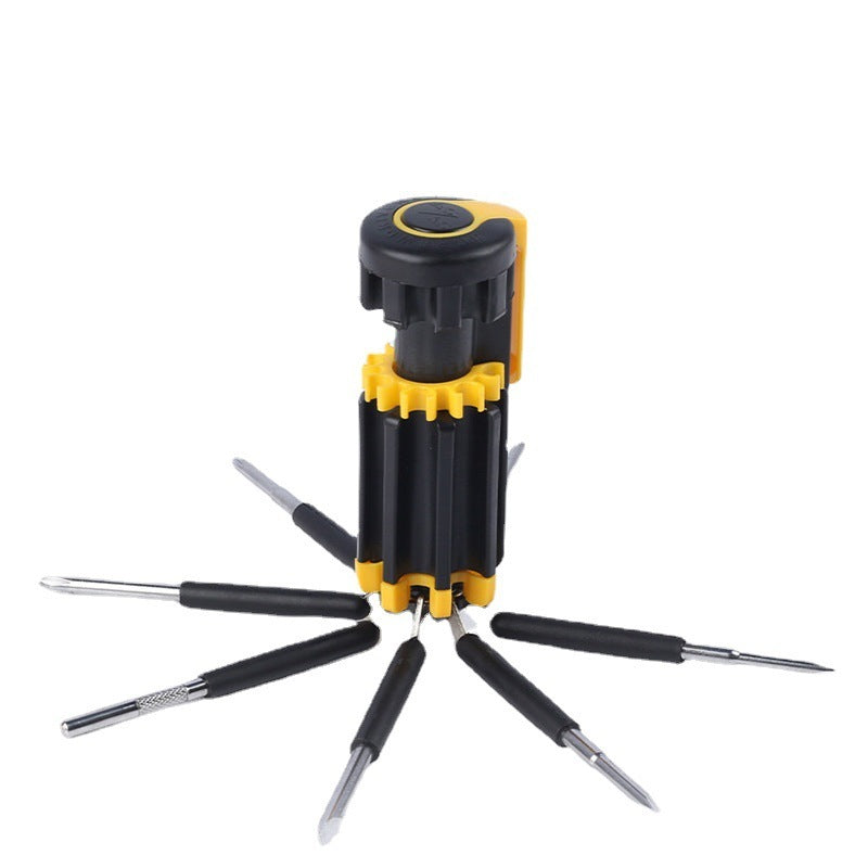 8-in-1 Multi-Tool Screwdriver with LED Flashlight Kit