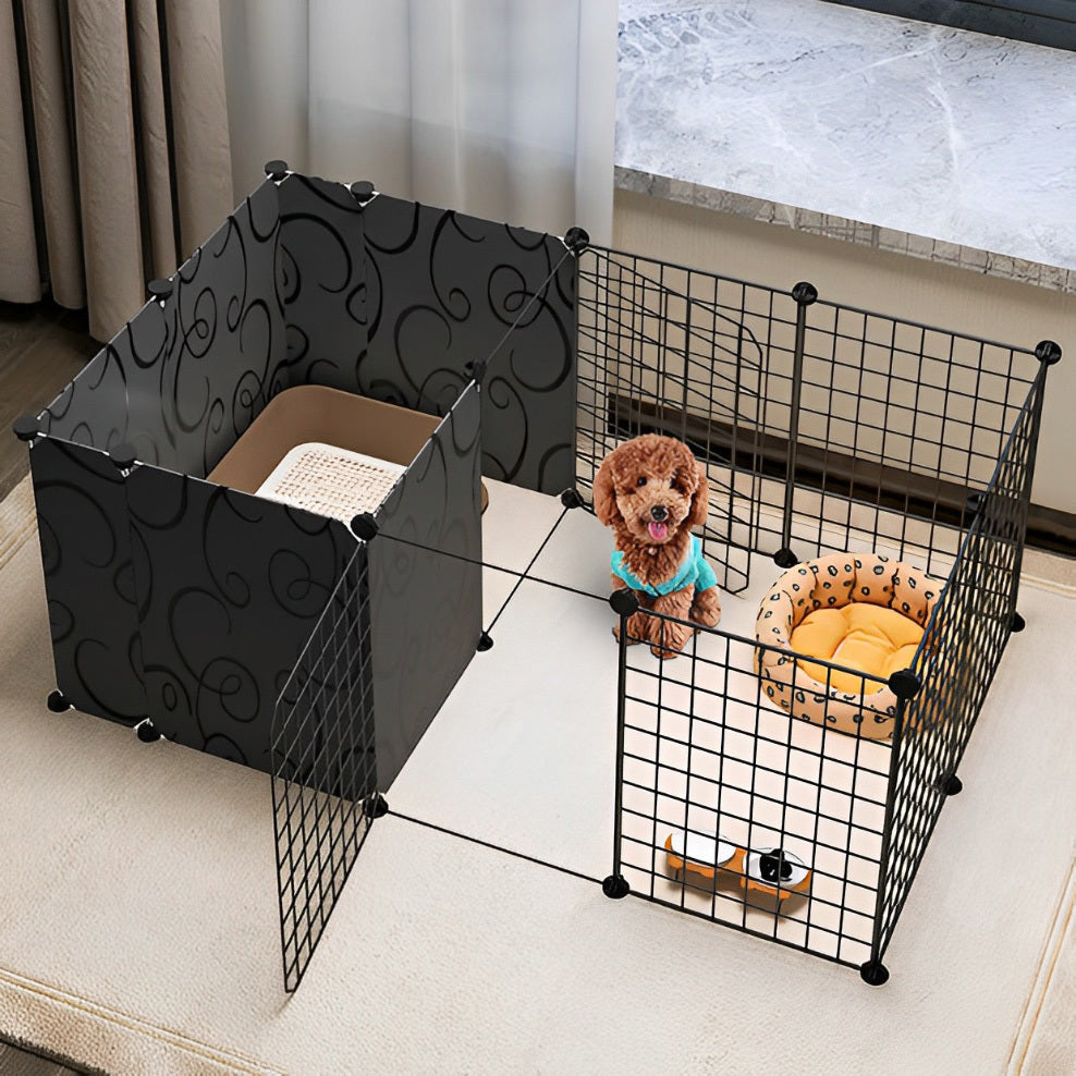 127cm Pet Playpen Dog Kennel Cage Exercise Enclosure