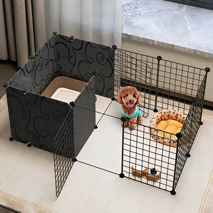 127cm Pet Playpen Dog Kennel Cage Exercise Enclosure