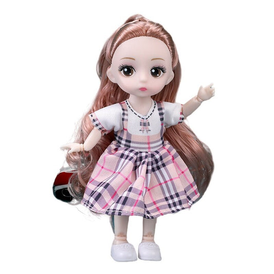 Adorable Princess Doll with Flexible Joints and Stylish Outfit