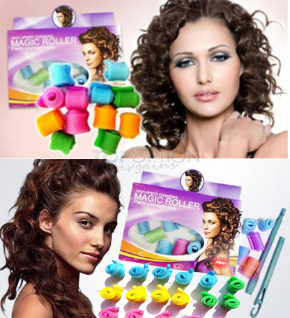 Value 2 Pack - Magic Leverag & Magic Roller Hair Curler Pack for Effortless Styling