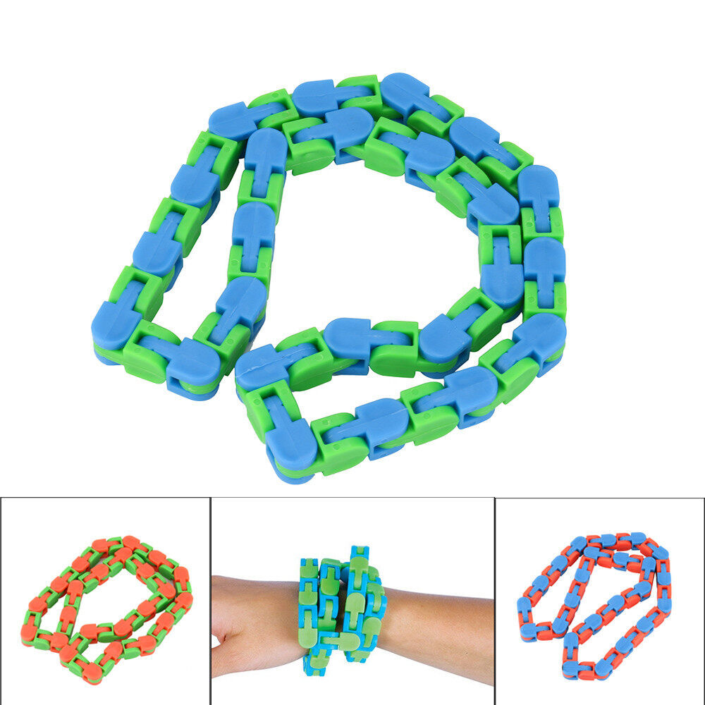 24 Link Wacky Track Snake Puzzle Fidget Toy for Stress Relief and Focus