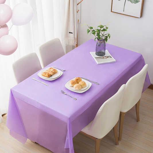 Large Rectangle Party Tablecloth Perfect for Events and Celebrations Purple