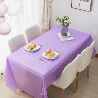 Large Rectangle Party Tablecloth Perfect for Events and Celebrations Purple