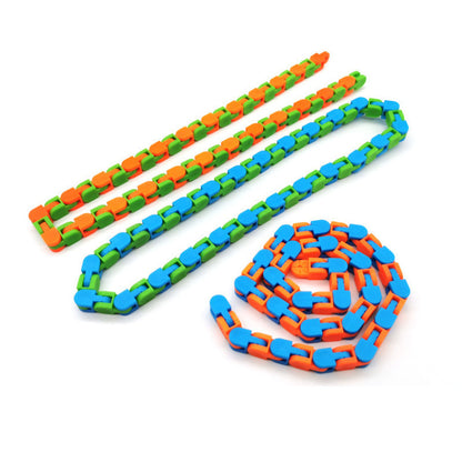 24 Link Wacky Track Snake Puzzle Fidget Toy for Stress Relief and Focus