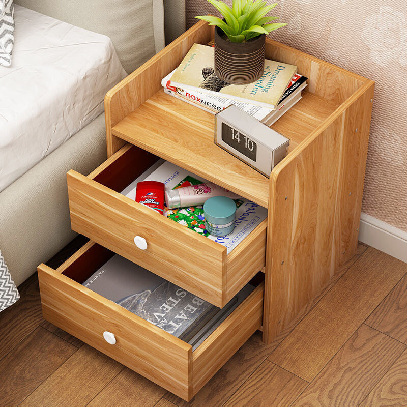 Natural Oak Bedside Table Chest of Drawers for Bedroom Storage