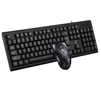 Ergonomic Office Wired Keyboard and Mouse Combo Set for Professional Use