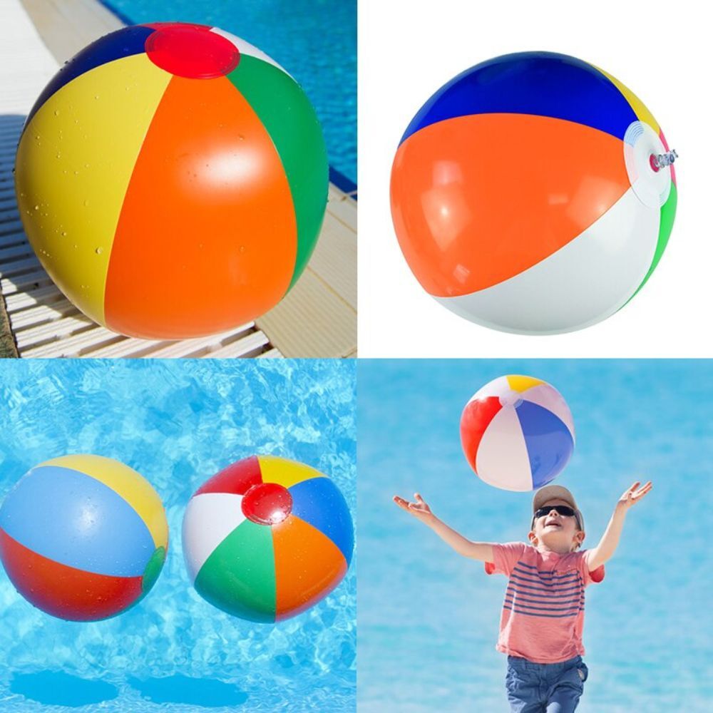 Giant Inflatable Rainbow Beach Ball Fun Outdoor Pool Game Toy