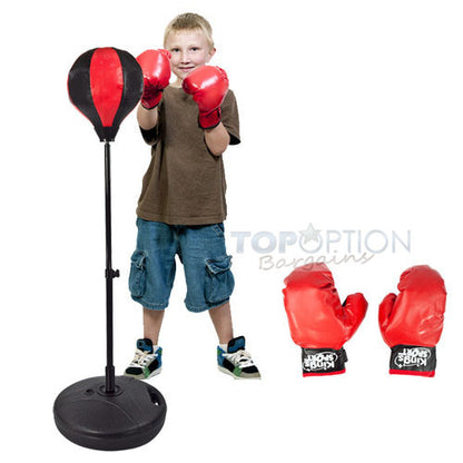 Kids Boxing Punching Bag Set with Gloves for Training and Fitness