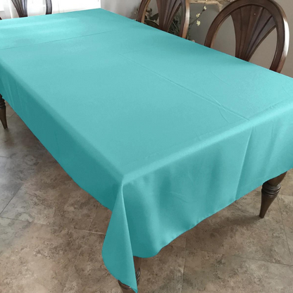 Large Disposable Party Tablecloth Rectangle Mint Green