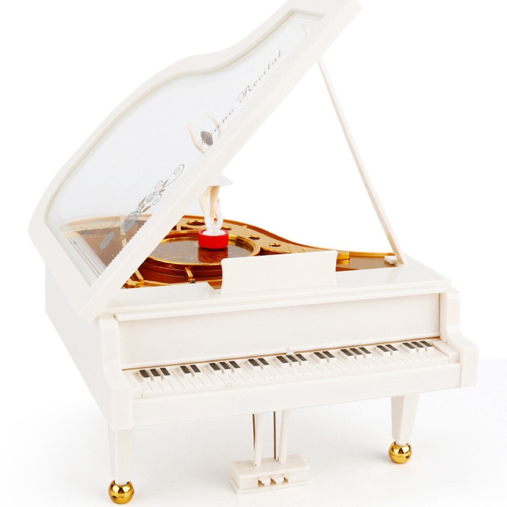 Elegant Classic Piano Dancing Ballerina Music Box