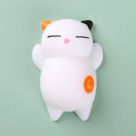 Pack of 3 Adorable Cute Cat Squishy Toys for Stress Relief and Fun