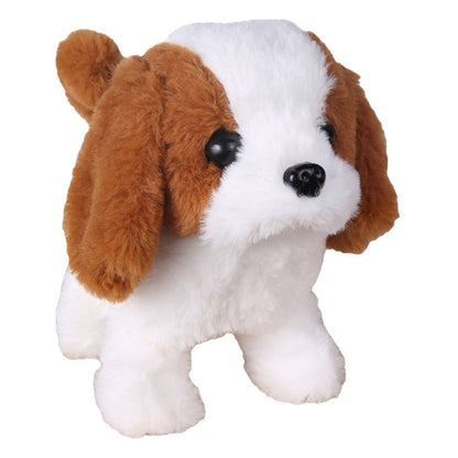 Realistic Walking Barking Plush Puppy Dog Toy for Kids