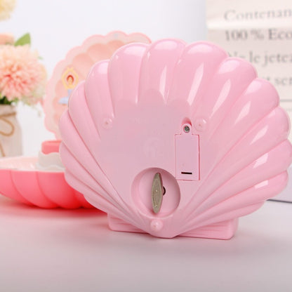 Dancing Ballerina Shell Music Box Jewellery Organiser Pink