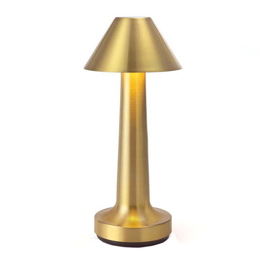 Cordless Touch Sensor LED Table Lamp Gold Night Light