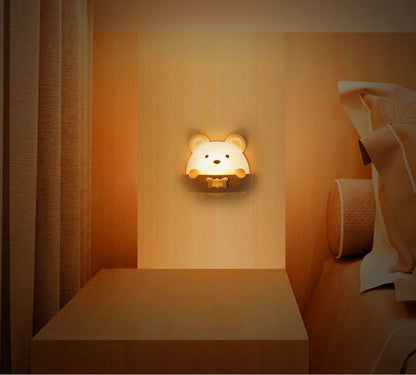 Adorable USB Rechargeable LED Bear Lamp with Remote Control