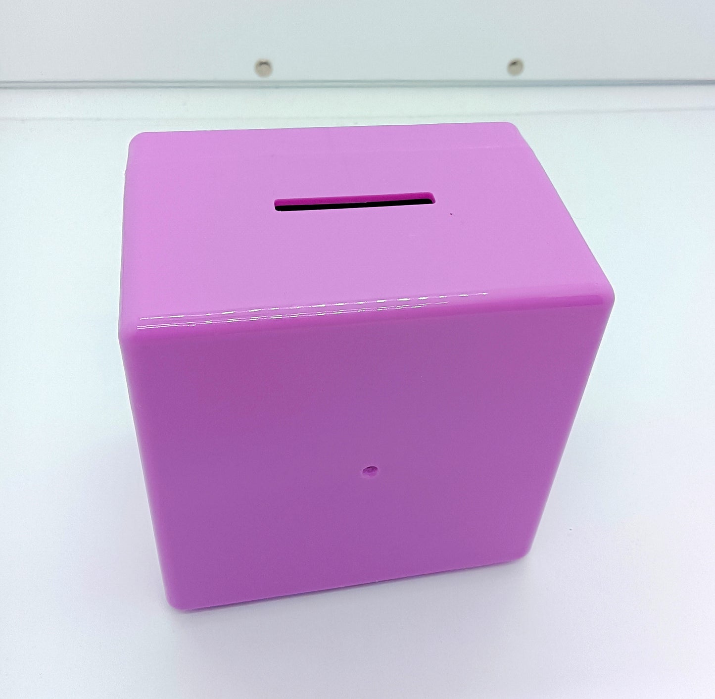 Secure Mini Piggy Bank Safe Deposit Box with Combination Lock Purple