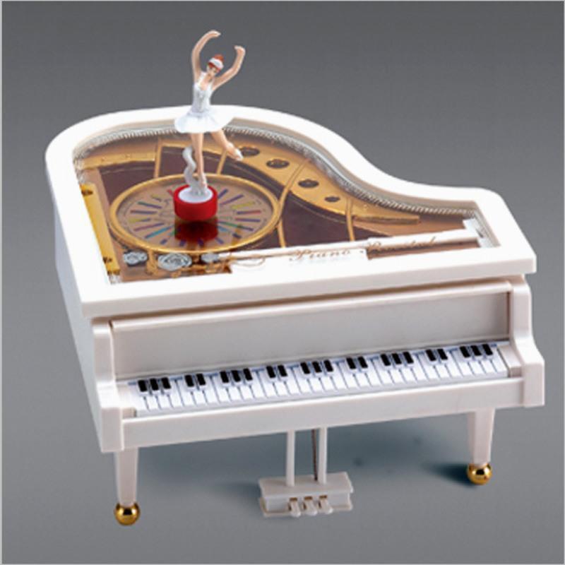 Elegant Classic Piano Dancing Ballerina Music Box