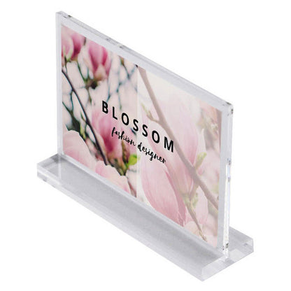 A4 Clear Acrylic Horizontal Display Sign Holder for Office and Retail