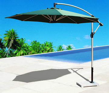 3m Cantilever Outdoor Umbrella Green