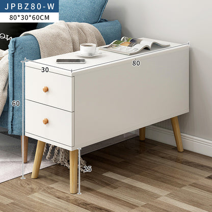 80cm Lift Top Coffee Table with Storage Drawers White