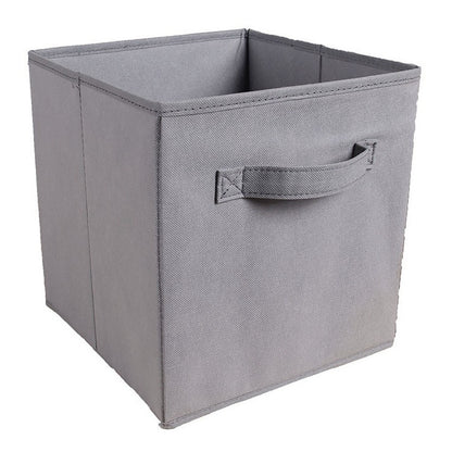 Collapsible Foldable Storage Cube Bin Organizer Grey