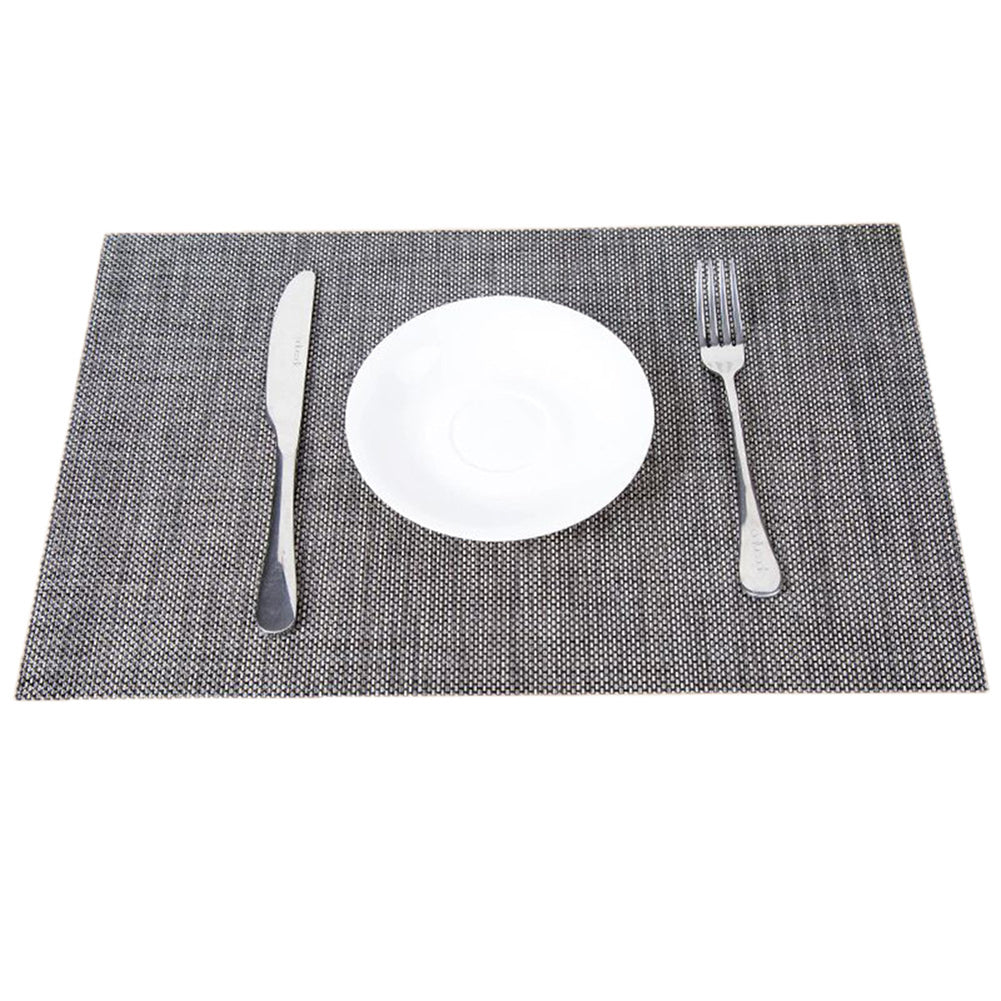 Heat Resistant Weave Dining Table Placemat Grey