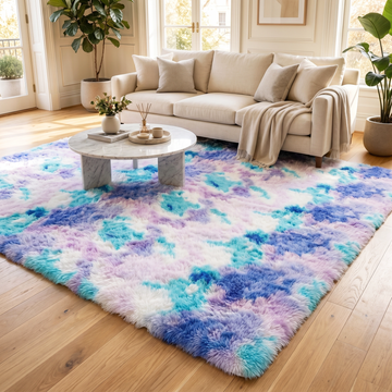 XL Extra Large 300 x 200 Dreamy Shag Rug Soft and Cozy Purple