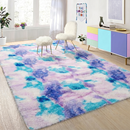 XL Extra Large 300 x 200 Dreamy Shag Rug Soft and Cozy Purple