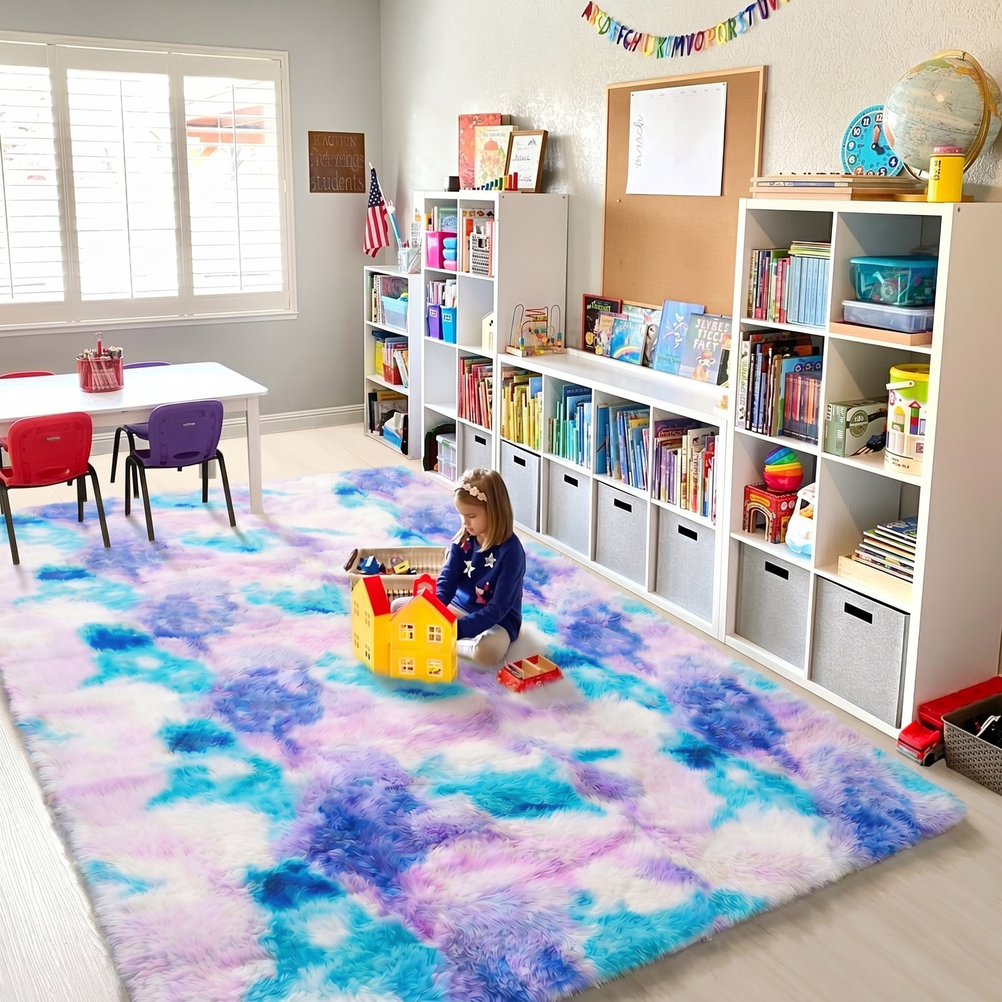 XL Extra Large 300 x 200 Dreamy Shag Rug Soft and Cozy Purple