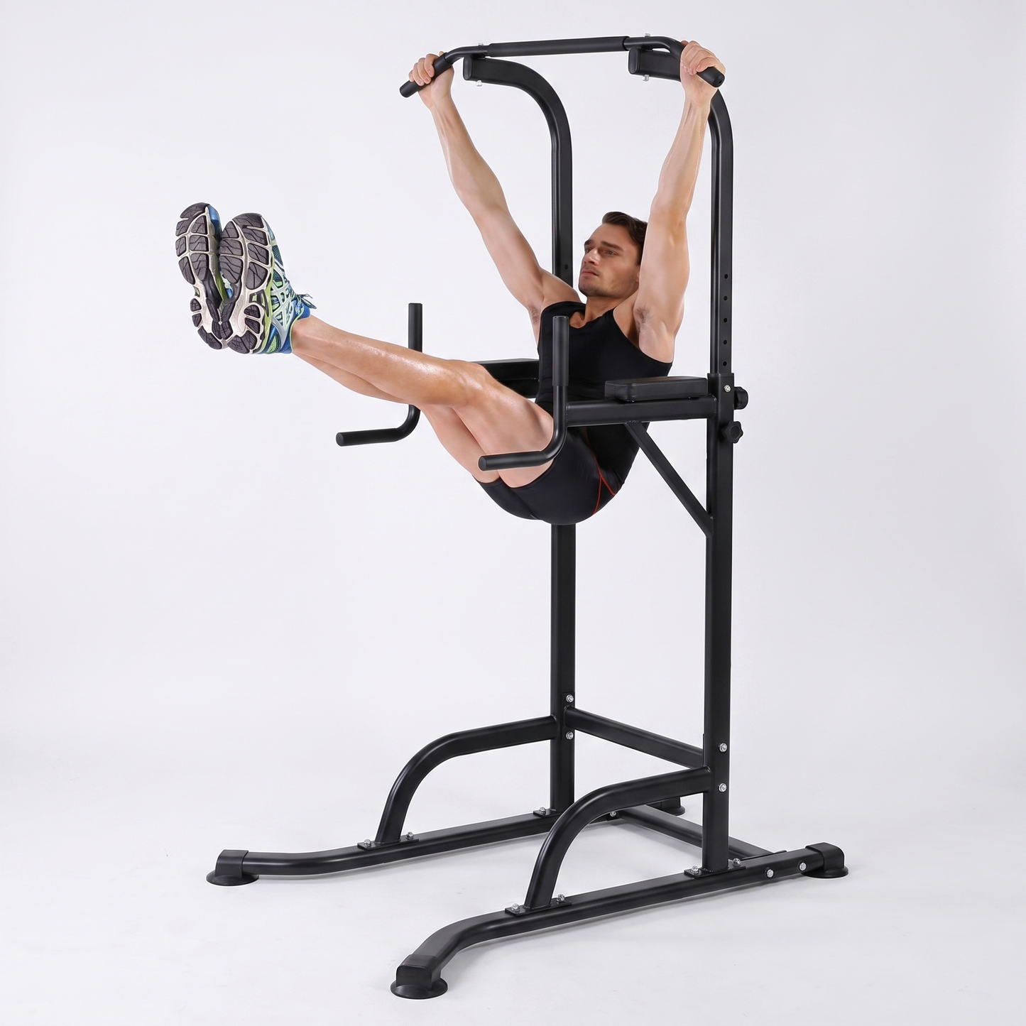Adjustable Power Tower Pull Up Dip Station Home Gym Workout