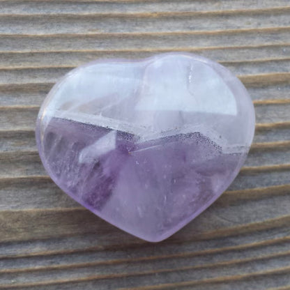 Natural Amethyst Crystal Heart Stone Healing Gemstone