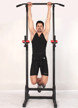 Heavy Duty Power Tower Dip Bar Pull Up Fitness Station for Home Gym Workouts