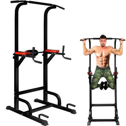 Heavy Duty Power Tower Dip Bar Pull Up Fitness Station for Home Gym Workouts