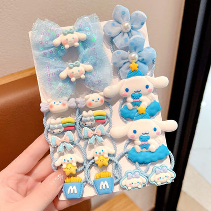 16-Piece Cute Cinnamoroll Hair Tie Cartoon Accessories Set