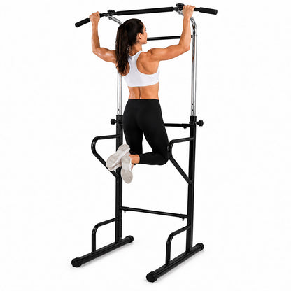 Adjustable Power Tower Pull Up Dip Bar Fitness Station Home Gym Equipment