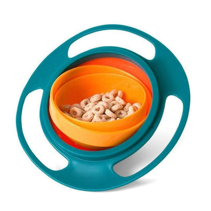 2 Pack No Spill Gyro Bowl for Kids and Toddlers